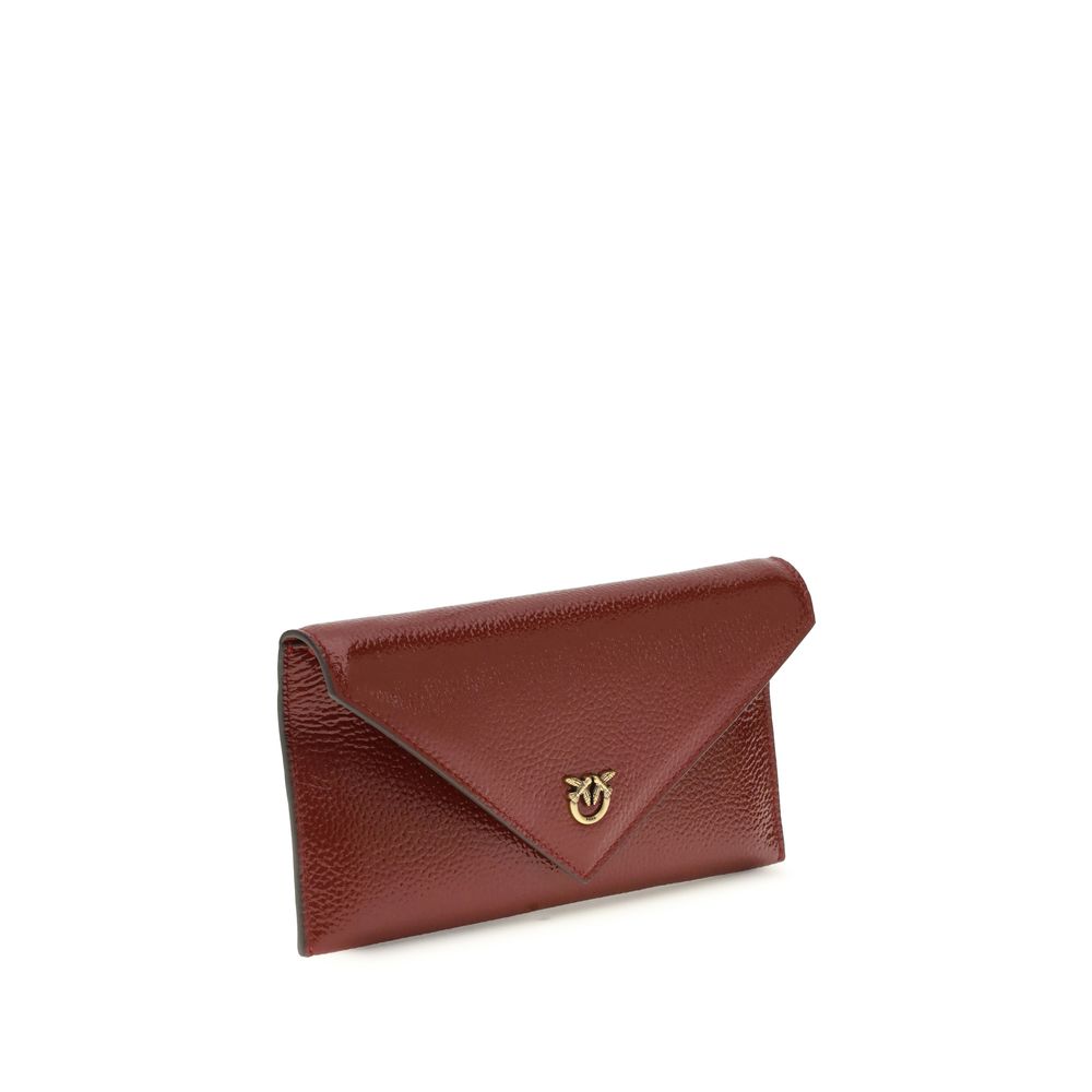 Pinko Love Birds Clutch Bag – Bordeaux