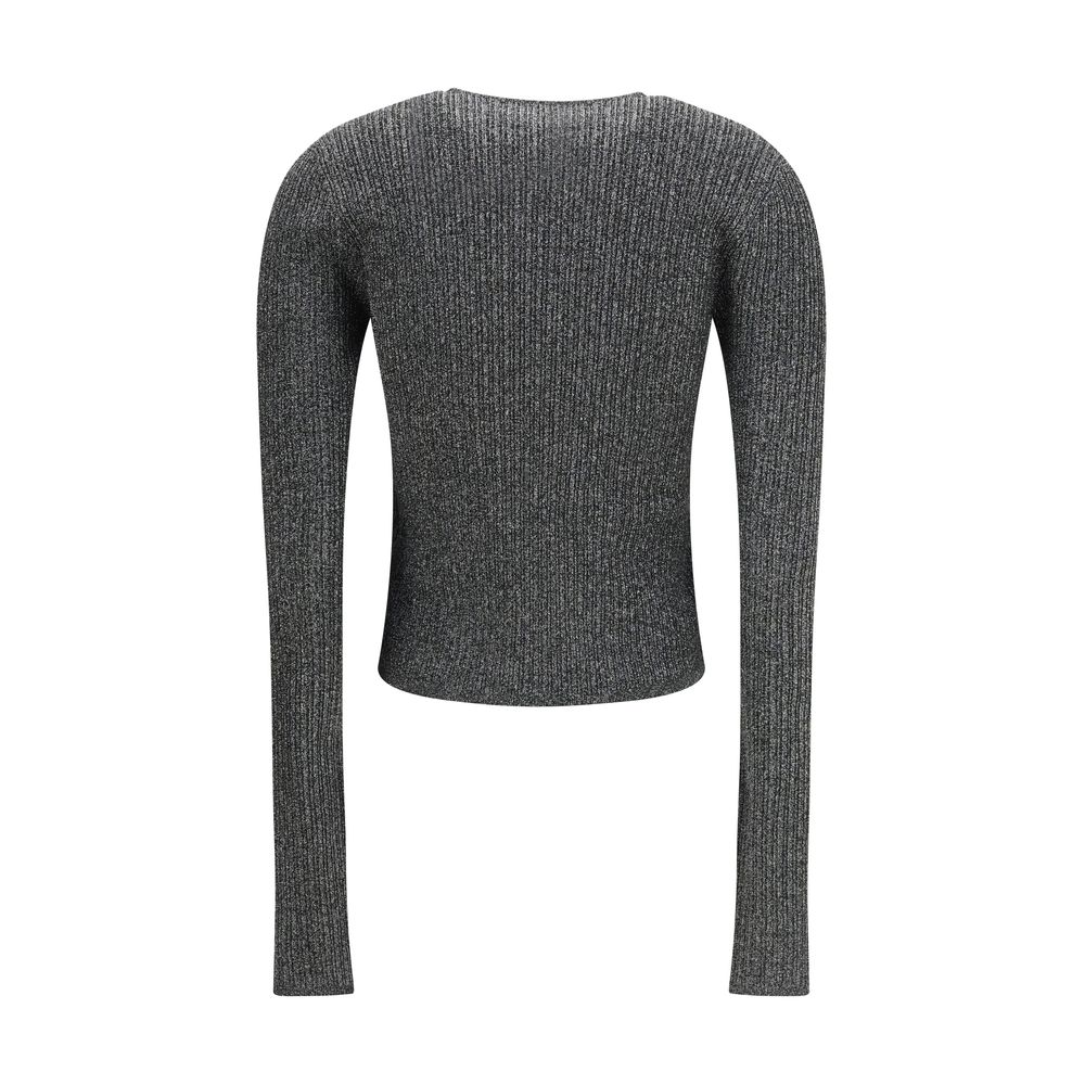 Amiri Zwartglanzende Cardigan