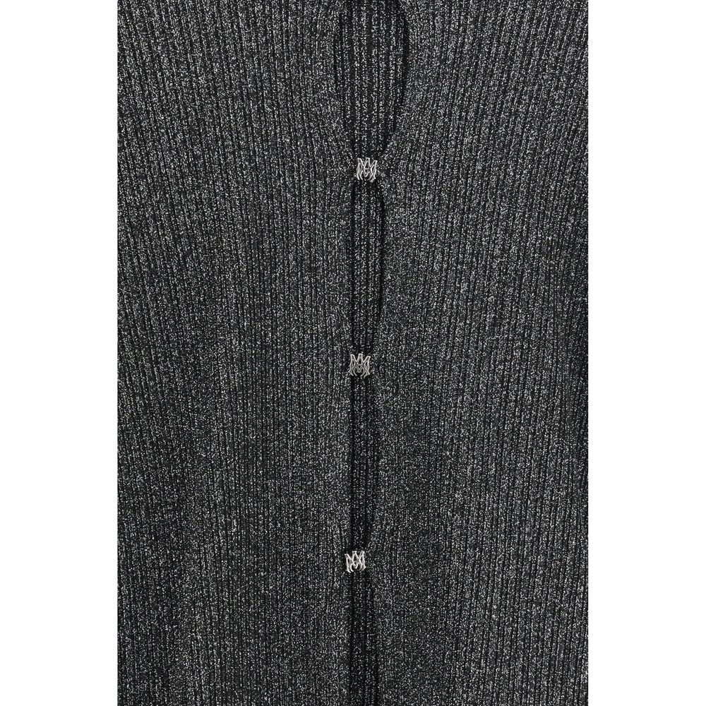 Amiri Zwartglanzende Cardigan