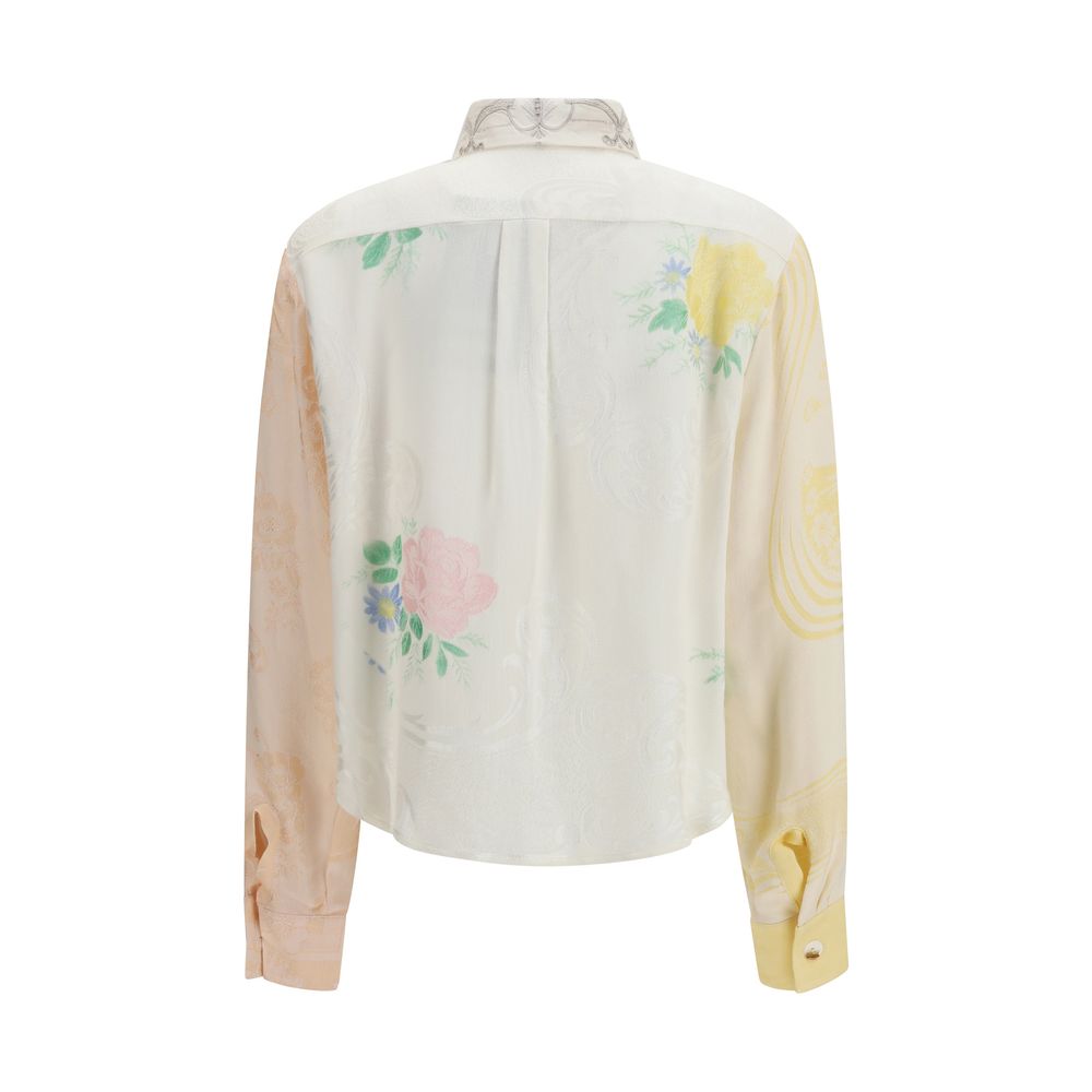 E.L.V. DENIM multicolor katoen patroonontwerp shirt