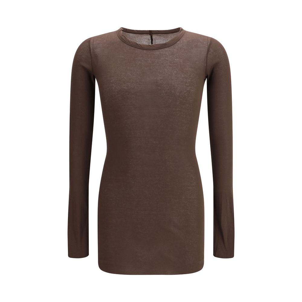 Rick Owens Gray Cotton Sportswear Lange Mouwen T Shirt