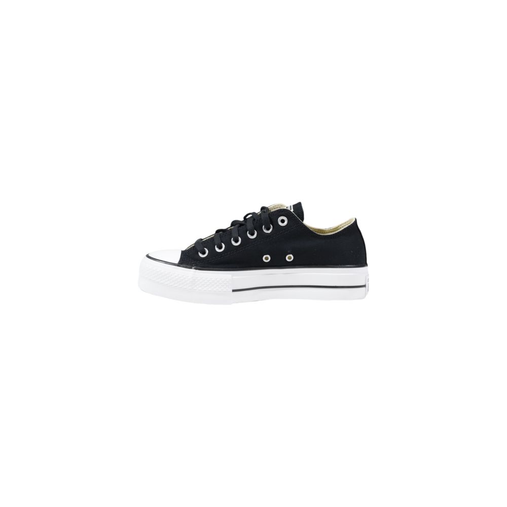 Converse platform zwart textiel luxe collectie sneaker