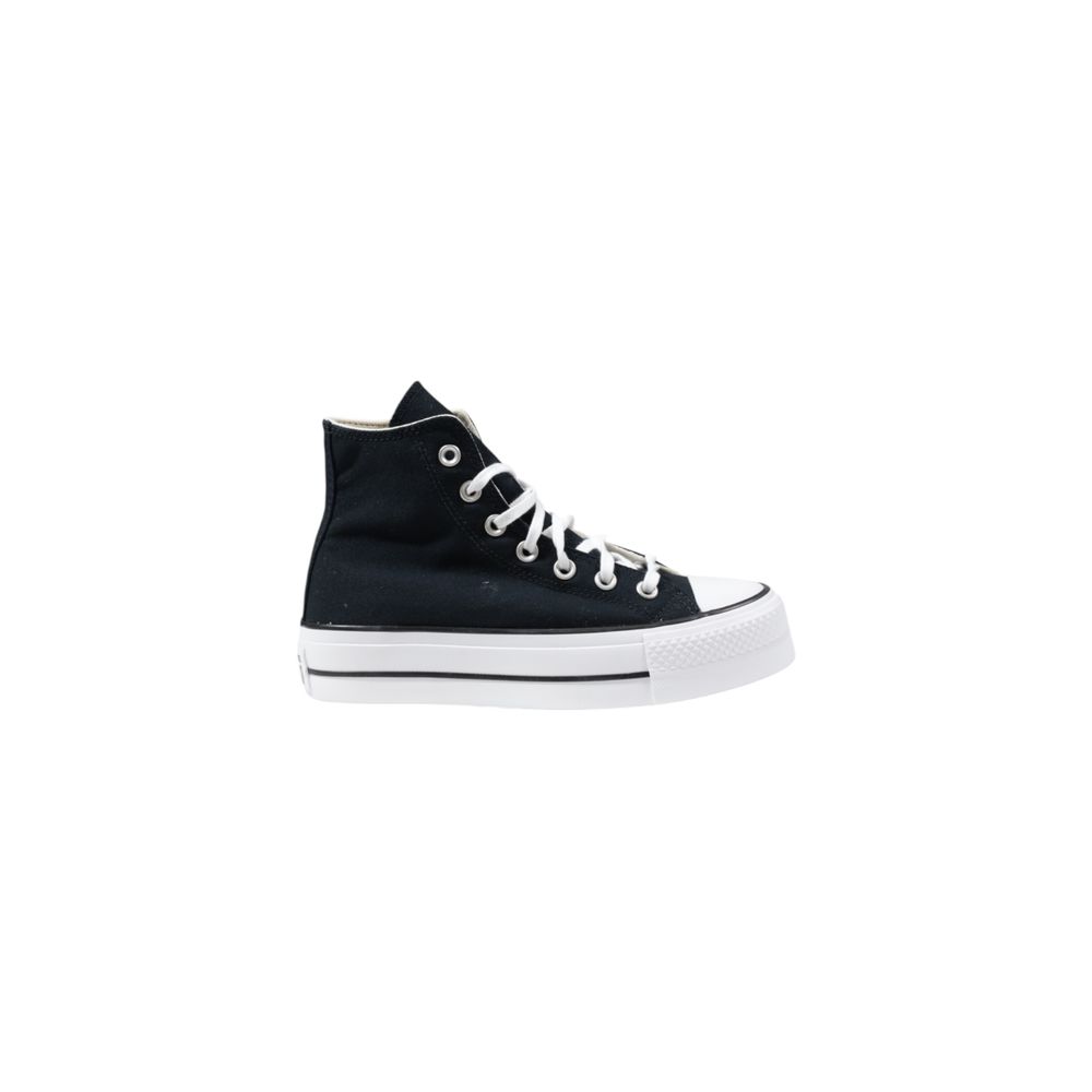 Converse platform hoge top sneakers zwartpolyester