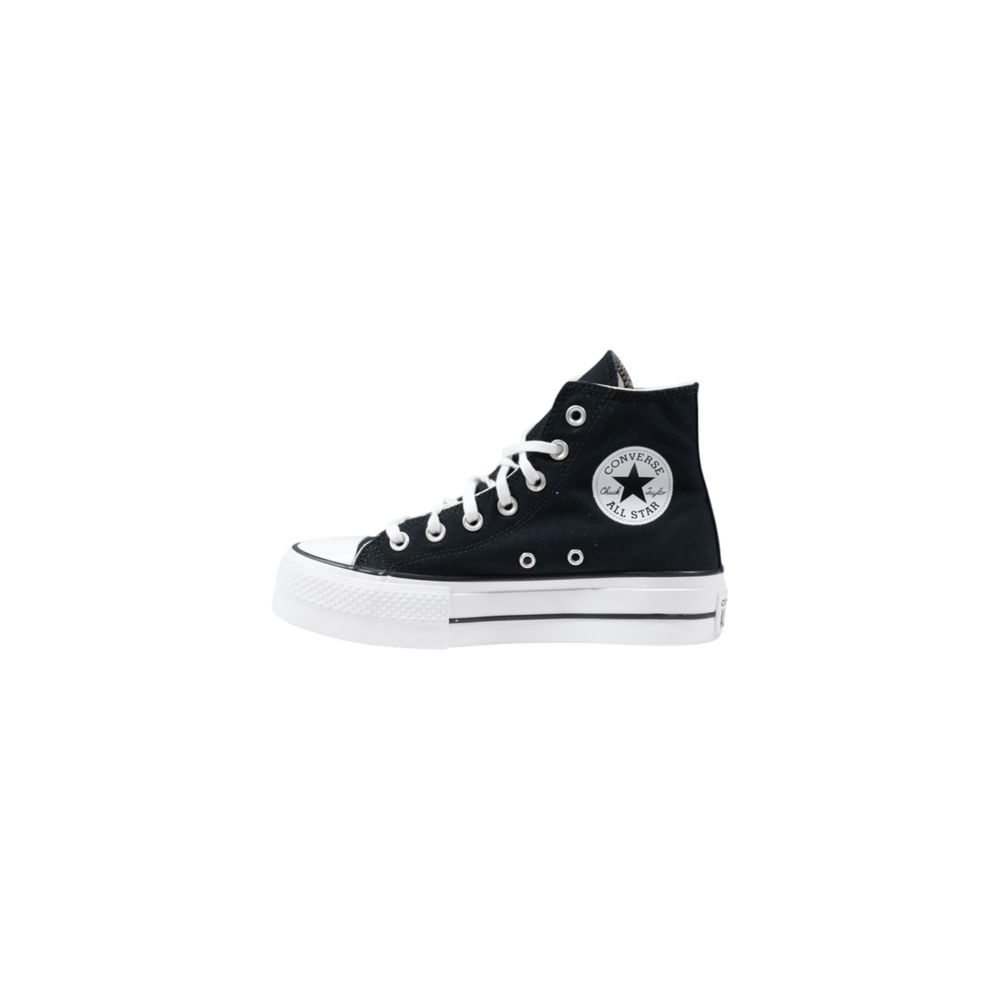 Converse platform hoge top sneakers zwartpolyester