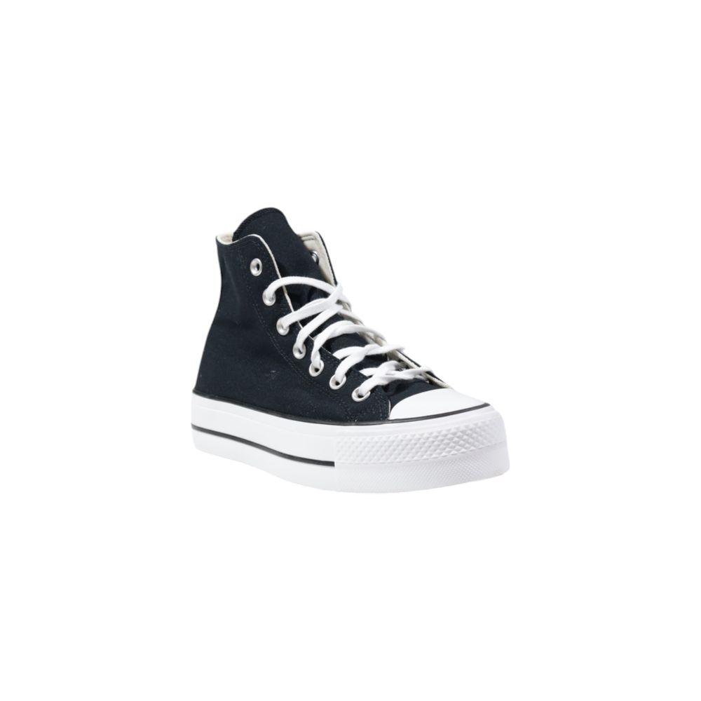 Converse platform hoge top sneakers zwartpolyester