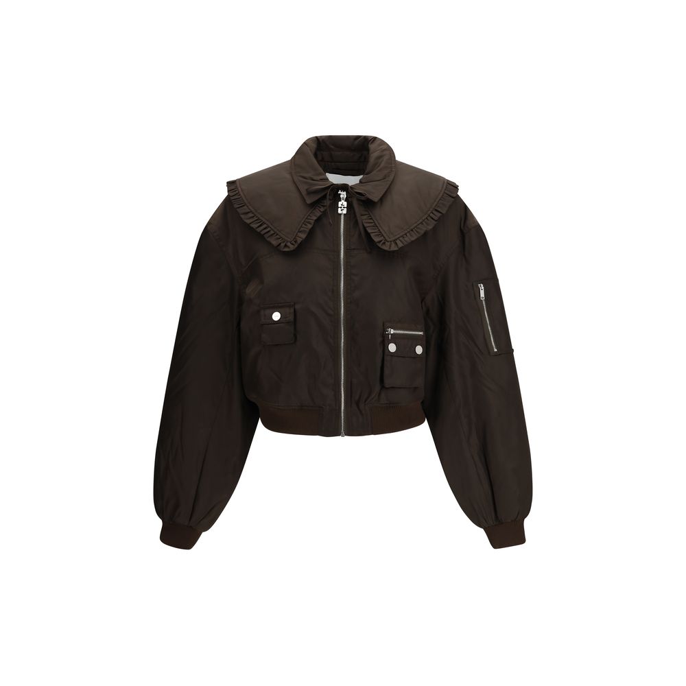 Ganni duchesse nylon bomber