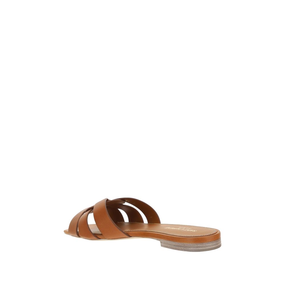 Saint Laurent Bos Taurus Flat Sandals