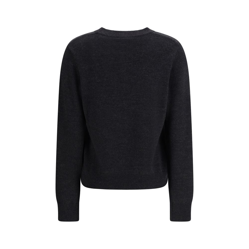 Ganni Crochet Appliqué Merino Sweater