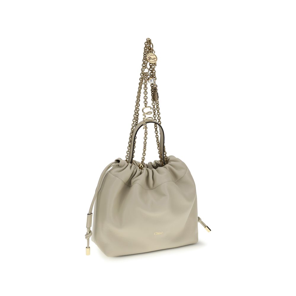 Chloé Icons Schoudertas Nappaleer met Kettingdetail