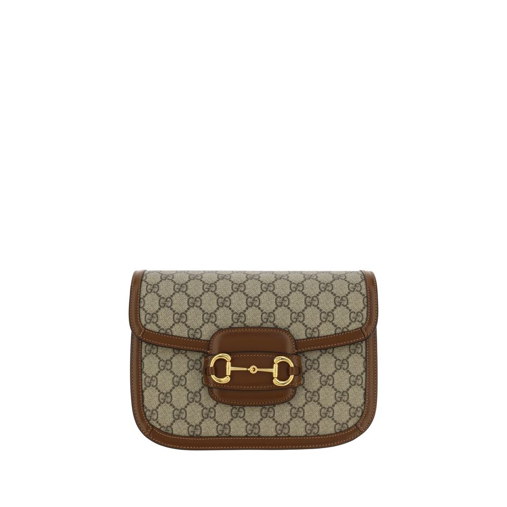 Gucci Horsebit Beigegarnetkleurige Schoudertas Leertrim