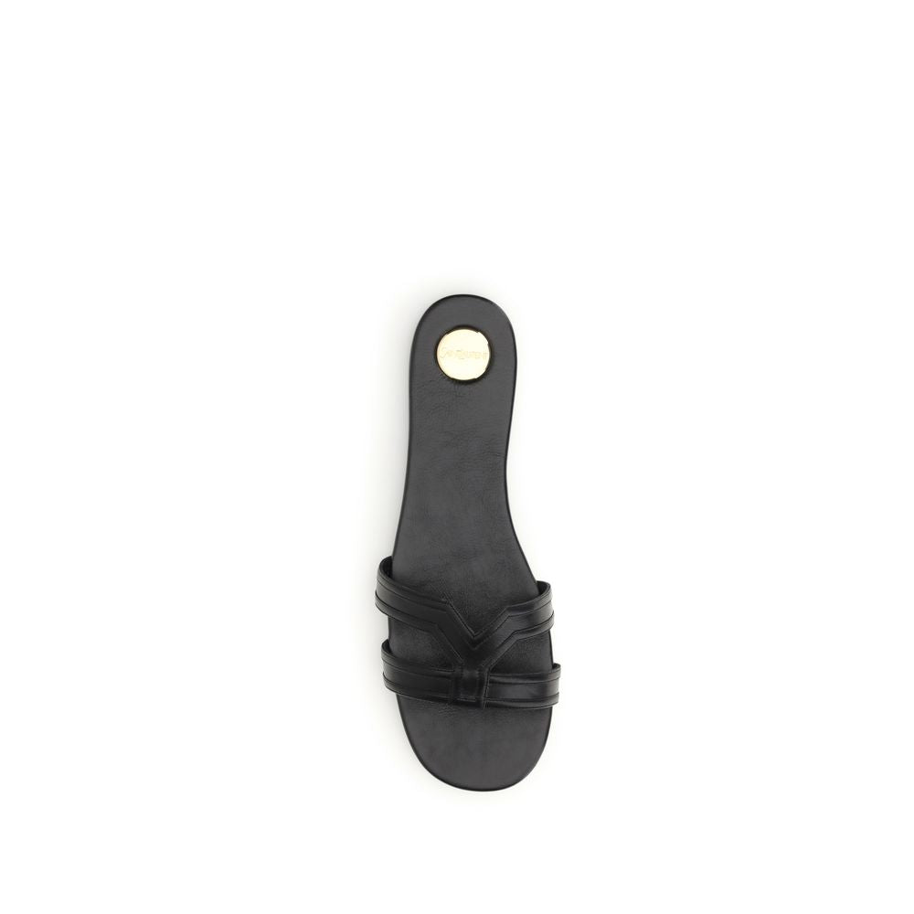 Saint Laurent mabrouka kalfslederkwaliteit sandalen