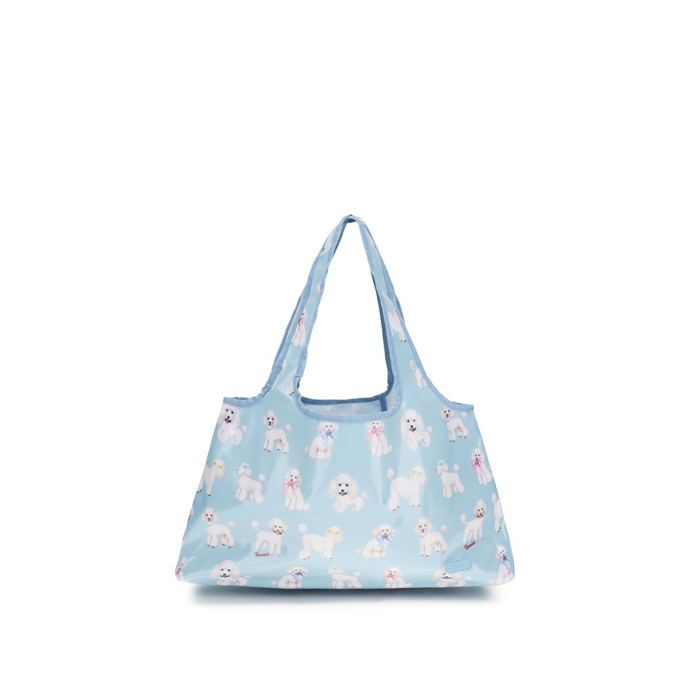 Fiorucci Cobaltblauw Pvc Schoudertas Minimalistisch