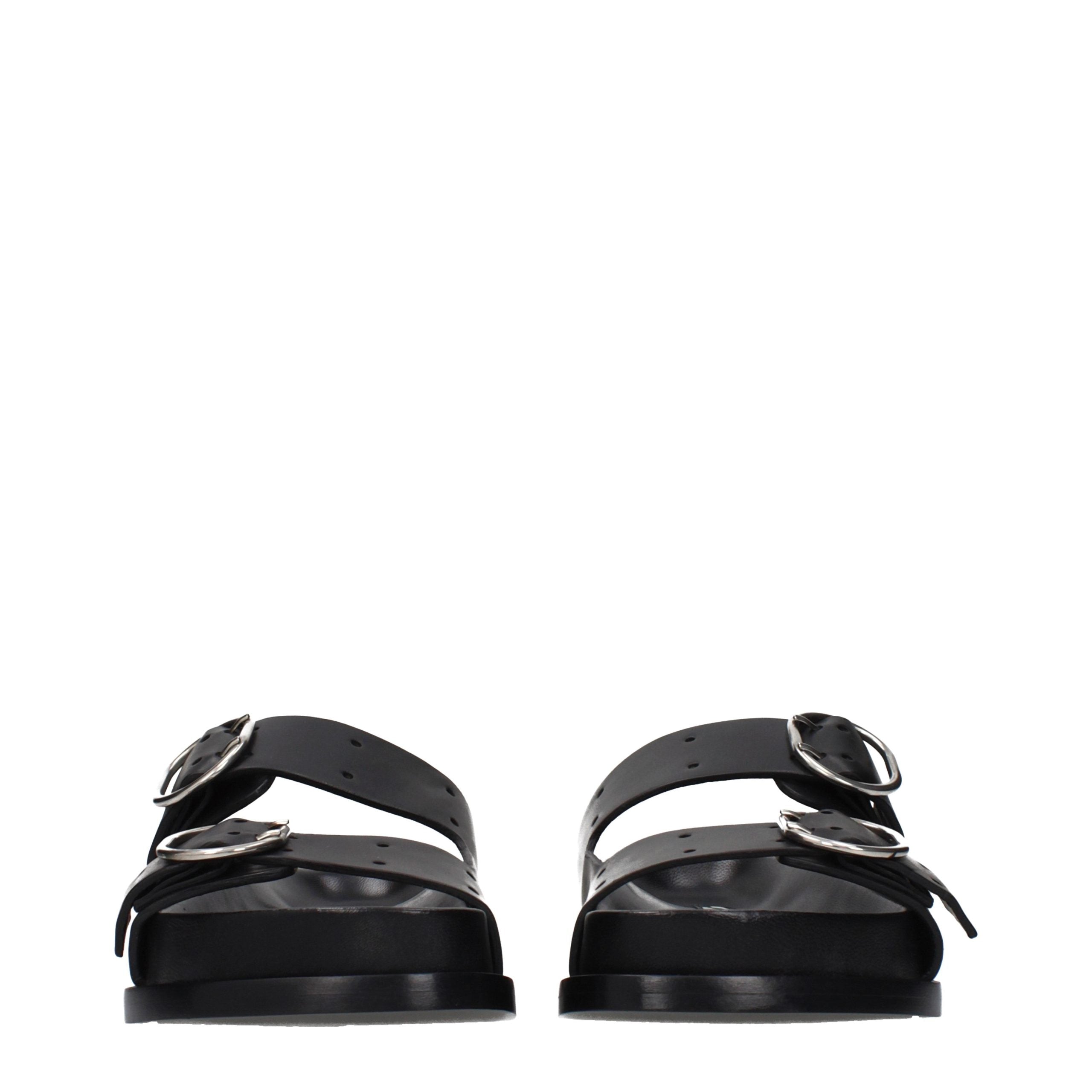 Jil Sander kalfsleder fluwelen slippers