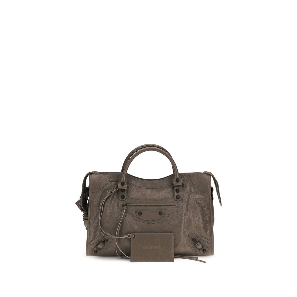Balenciaga le city microperforeerde lamsleder handtas