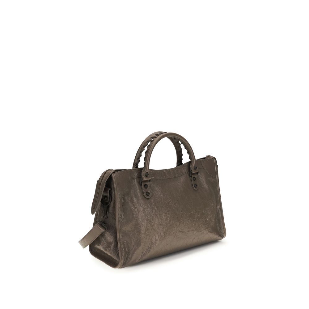Balenciaga le city microperforeerde lamsleder handtas