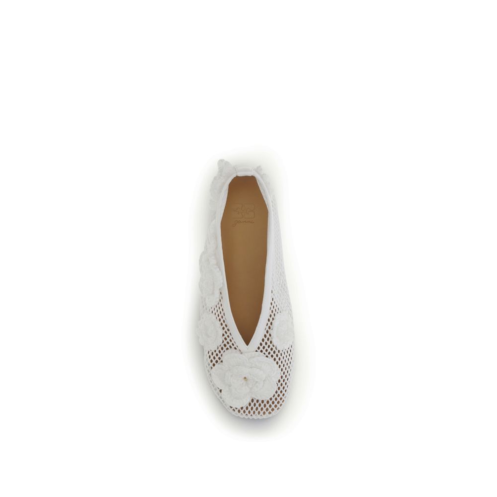 Ganni Jenny Mesh Ballerina's