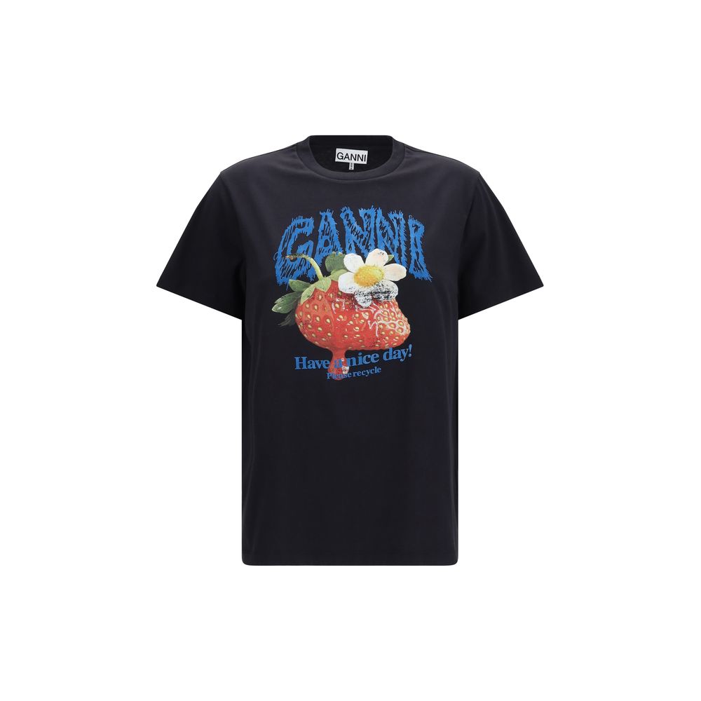 Ganni Strawberry Print Grande T-Shirt
