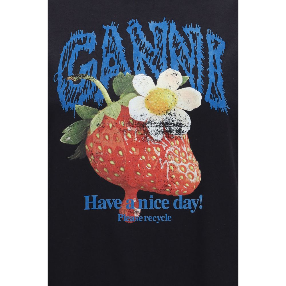 Ganni Strawberry Print Grande T-Shirt