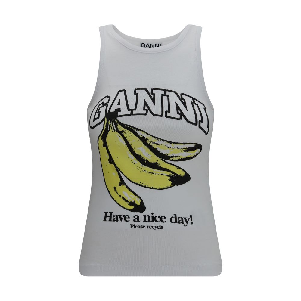 Ganni Banana Tank Top