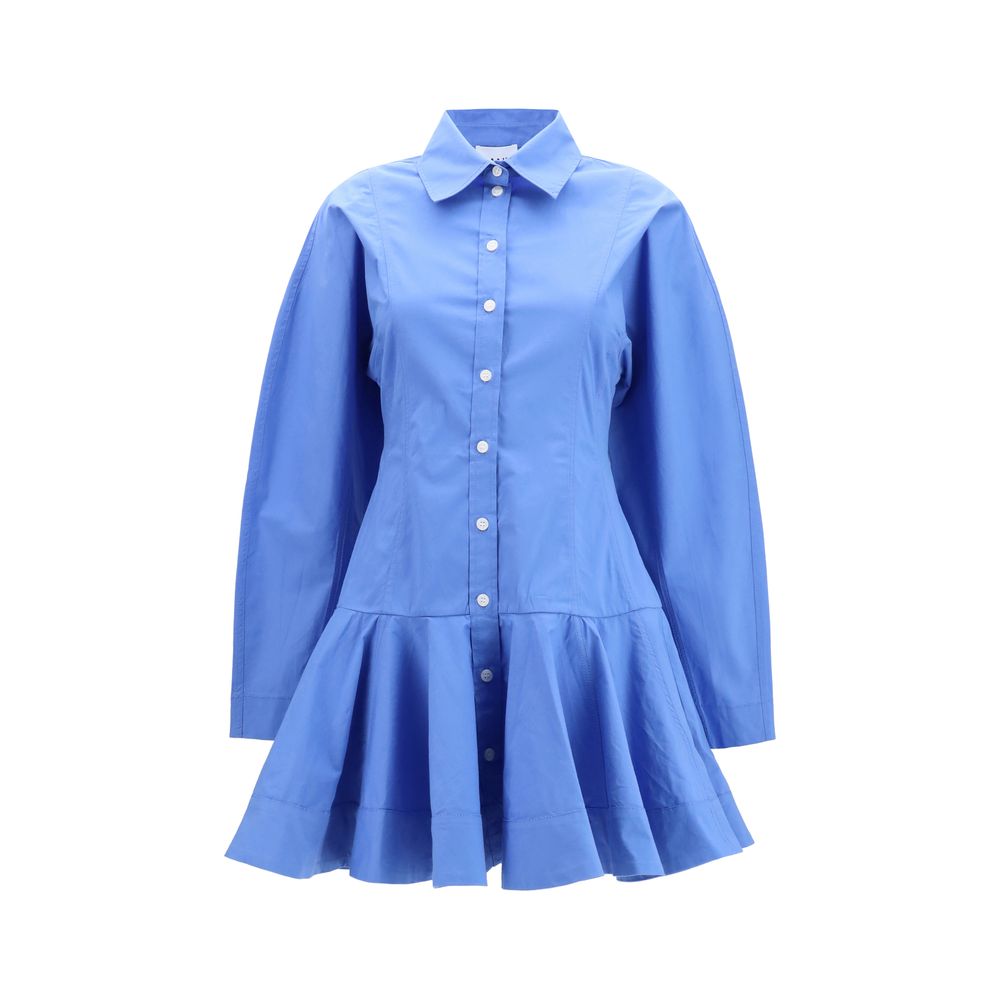 Maison Martin Ganni Blue Cotton Dress