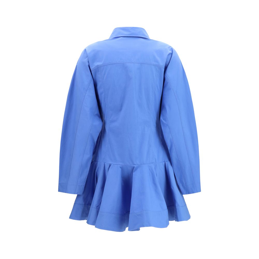 Maison Martin Ganni Blue Cotton Dress