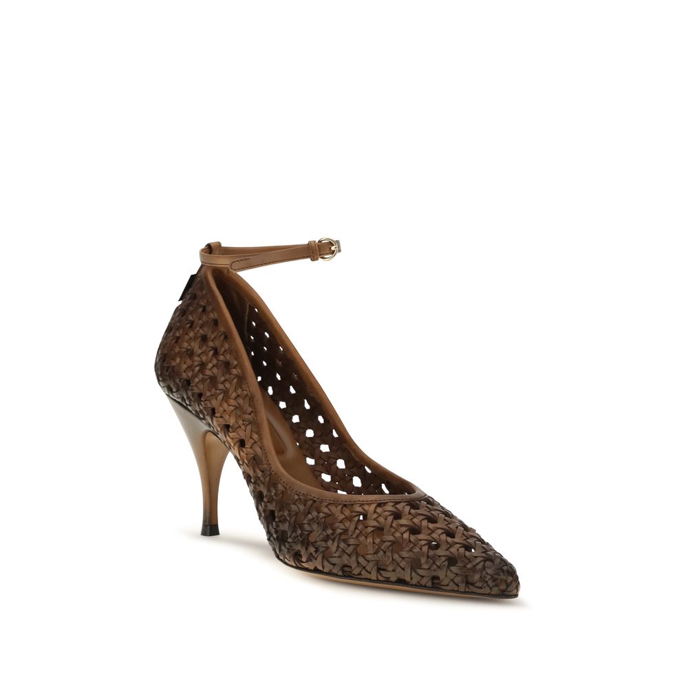 Miu Miu taurus beige pumps