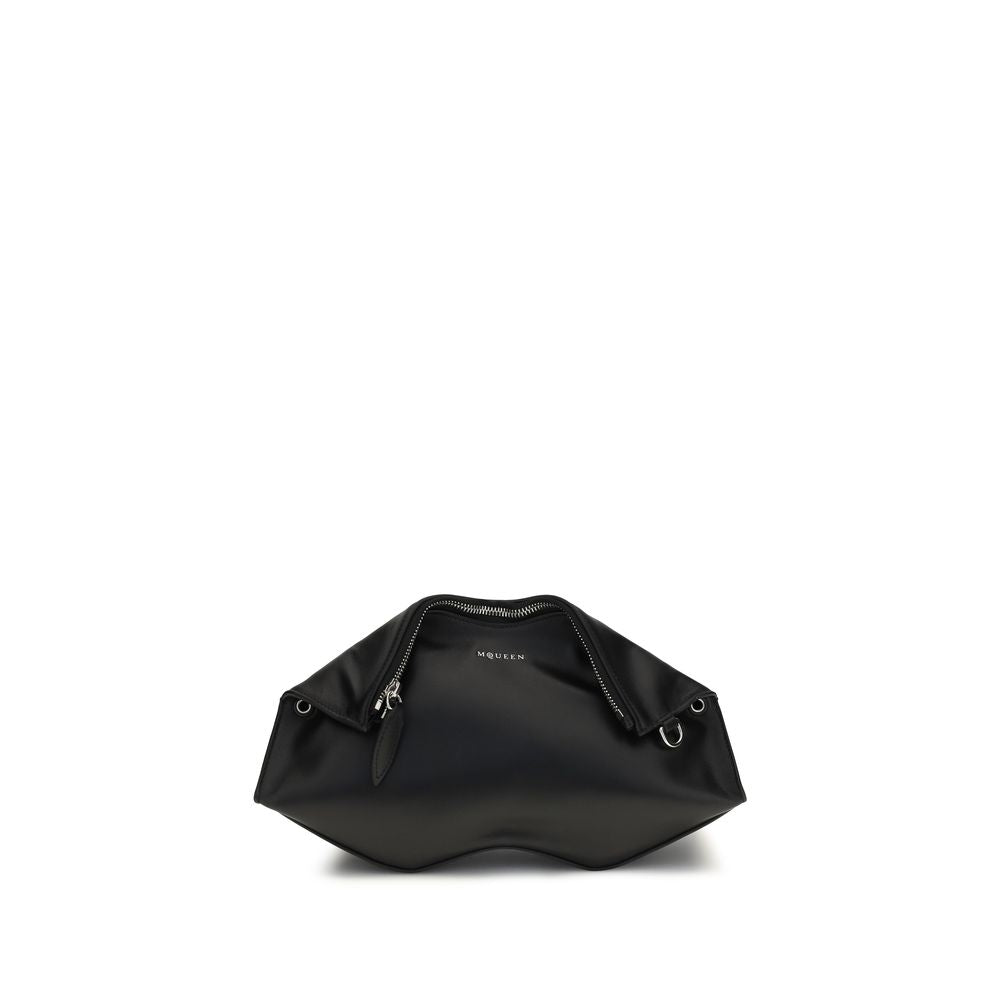 Alexander McQueen manta iriserende kalfsleder clutch