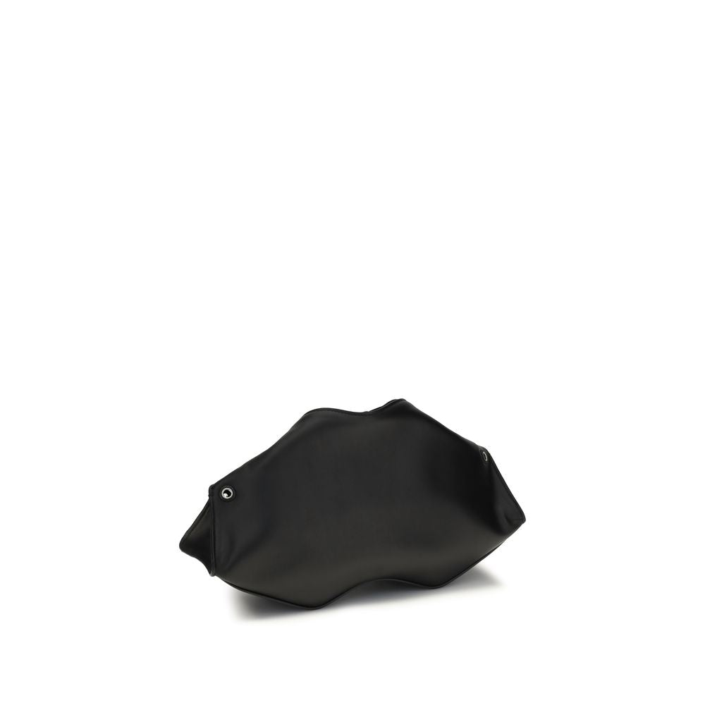 Alexander McQueen manta iriserende kalfsleder clutch