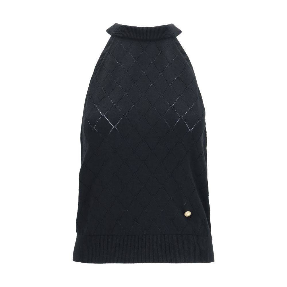 Balmain Sleeveless Merino Wool Top