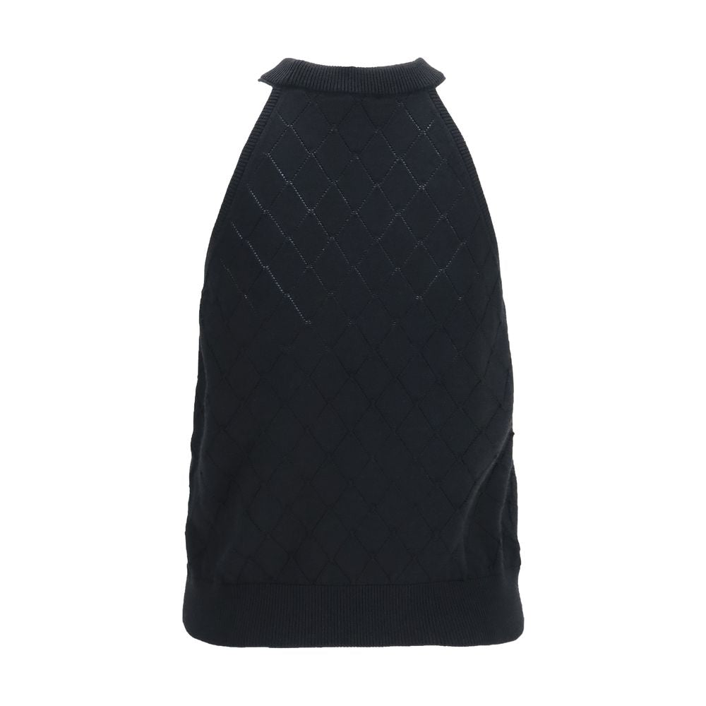 Balmain Sleeveless Merino Wool Top