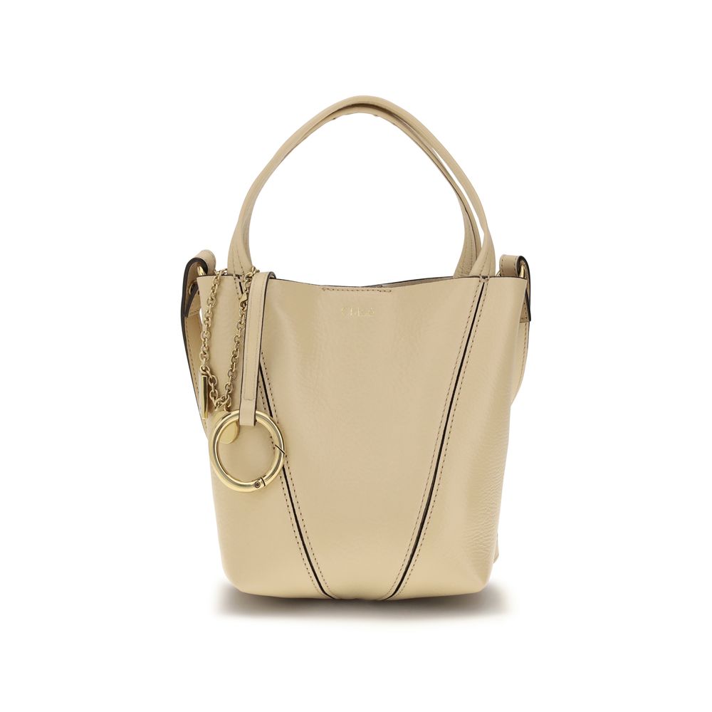 Chloé Spin Calfskin Leather Shoulder Bag