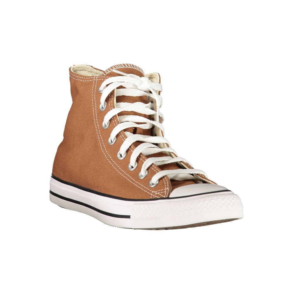 Converse High-Top Sneakers Bruin met Contrasterende Zool
