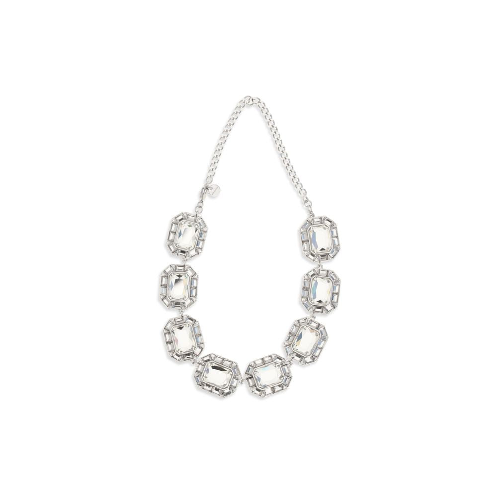 Self-Portrait elegante barokzilver kristal ketting