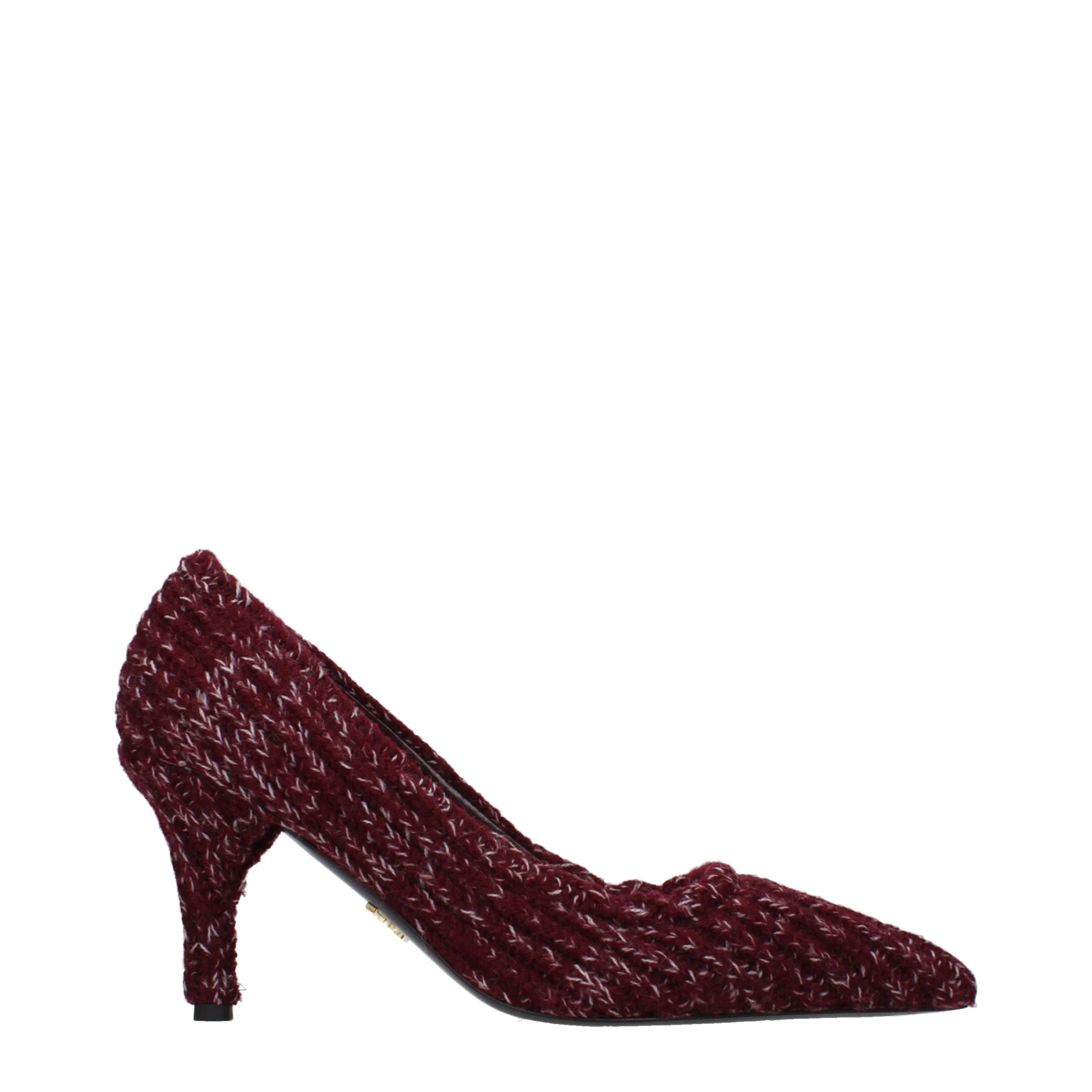 Prada rodefluweel pumps