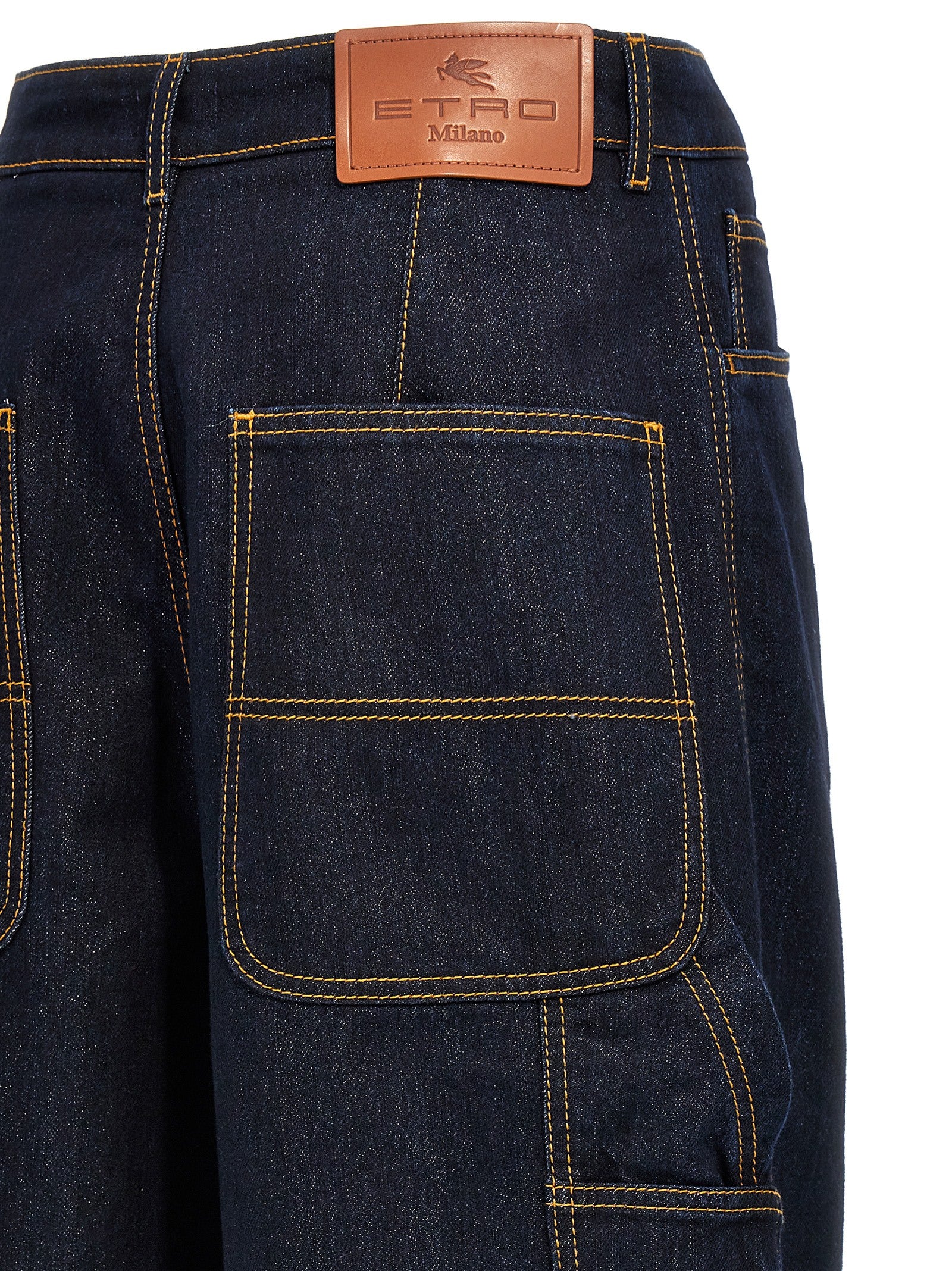 Etro Sparkling Patchwork Embellished Elegance Jeans