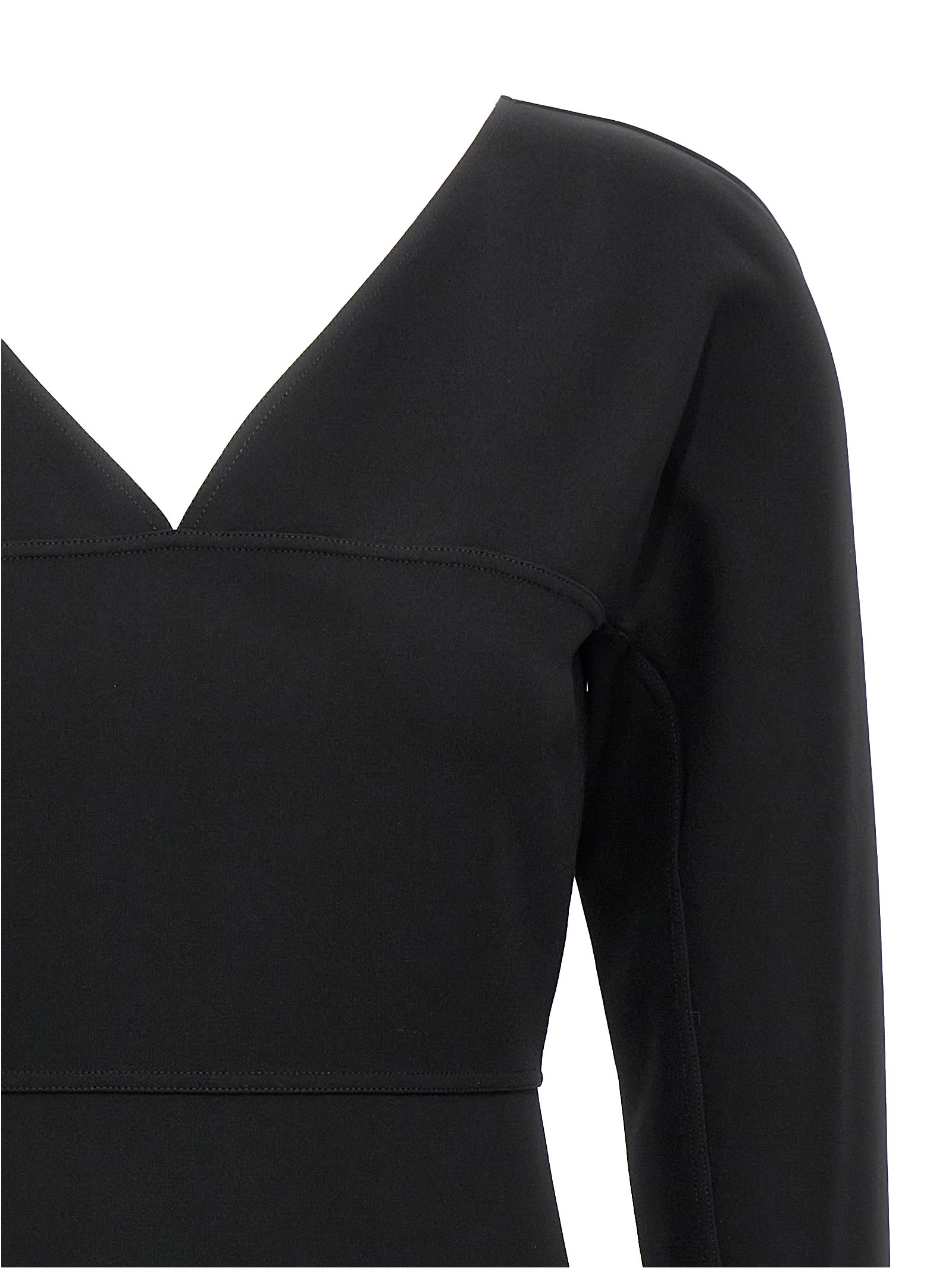 Fendi Techno Viscose Jersey Midi Dress