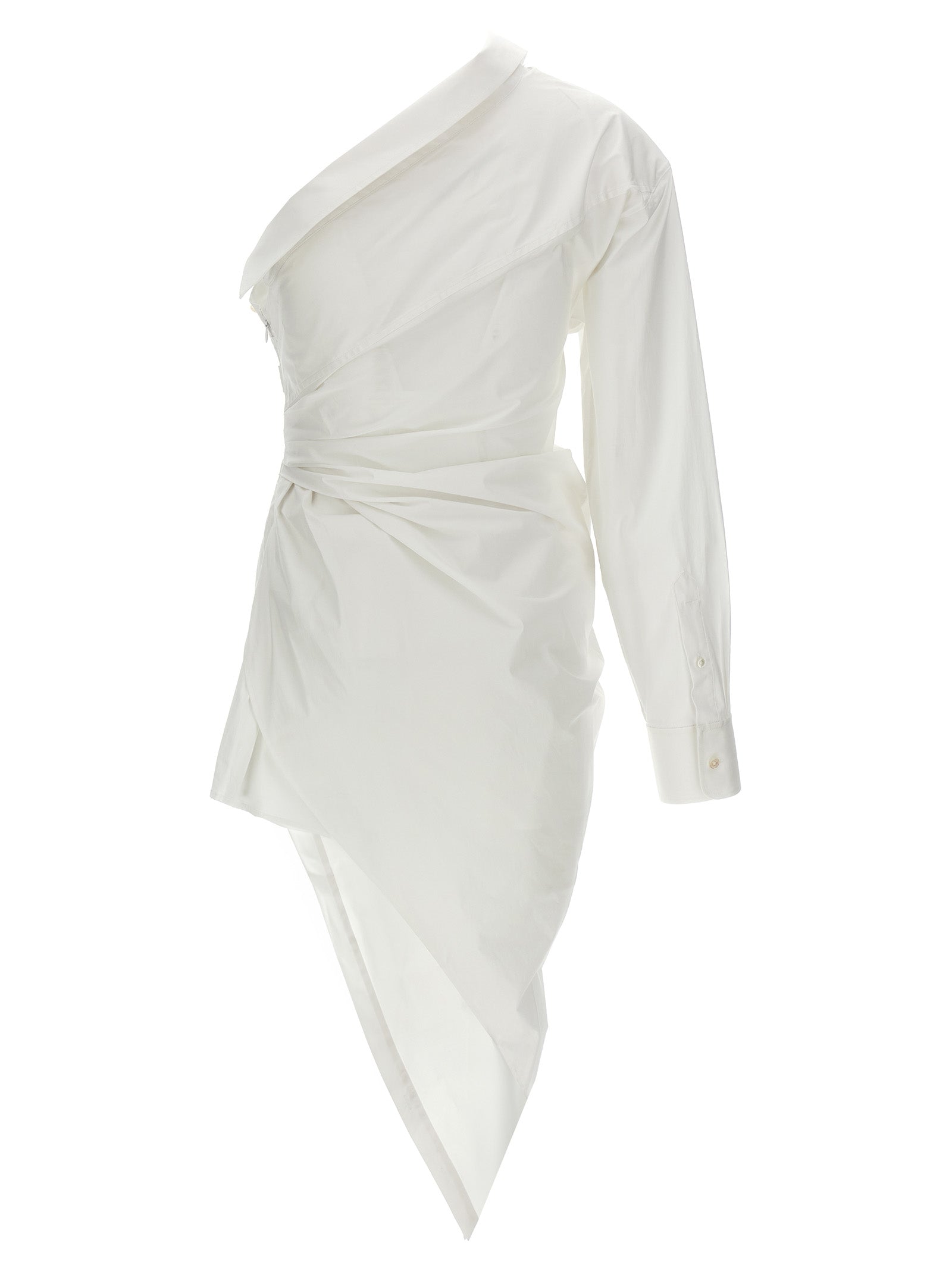 Alexander Wang OneShoulder Asymmetrical Draped Dress