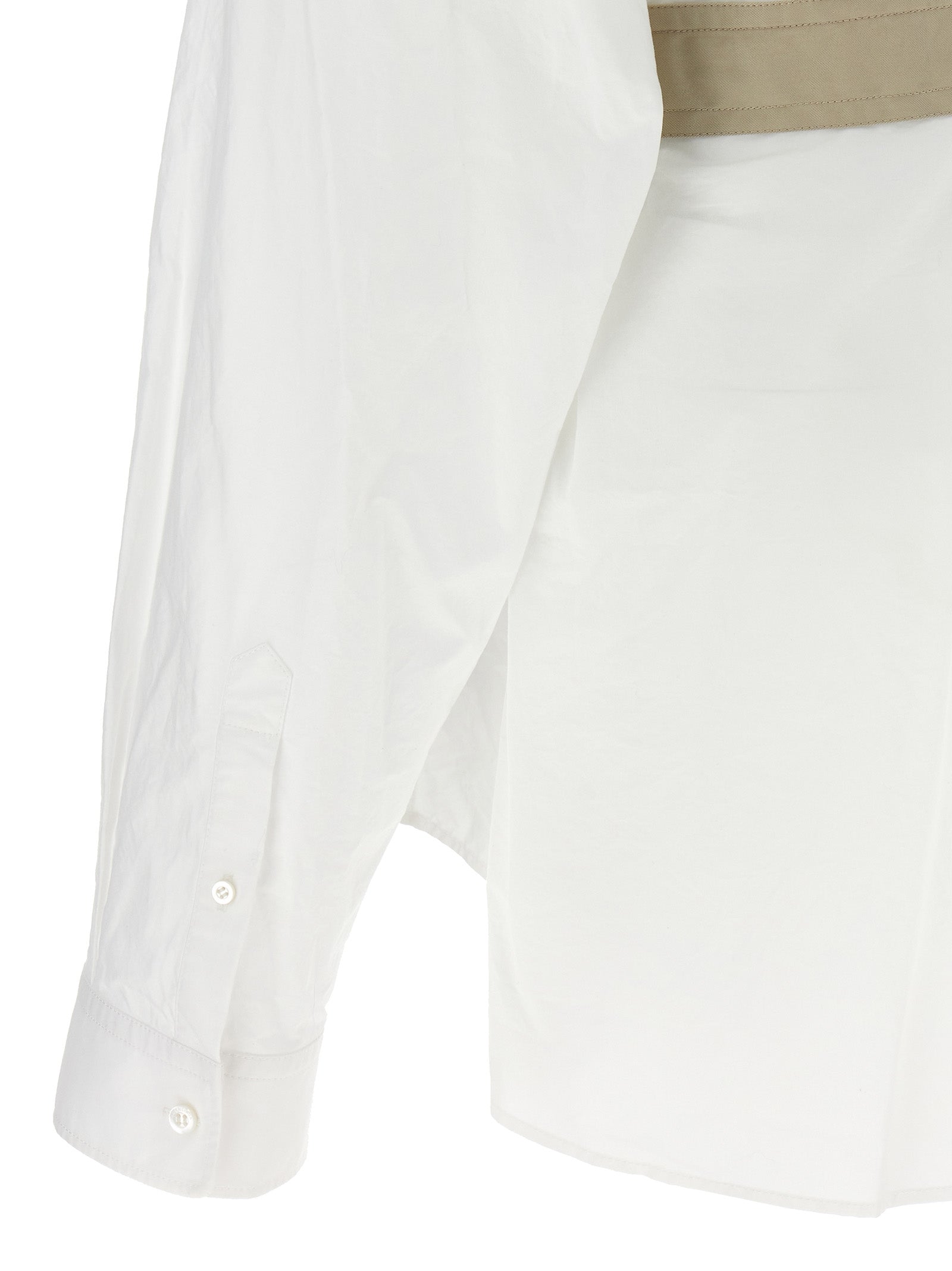 Balenciaga Crinkled Textured Structured Pleated Blouse