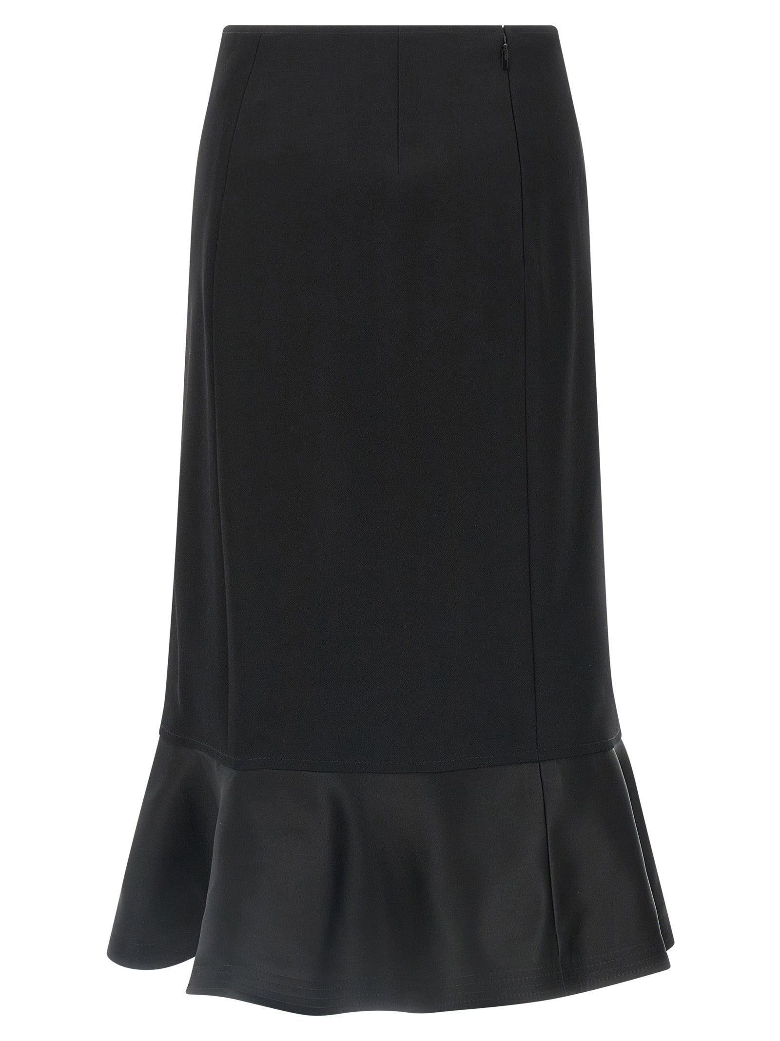 Fendi Virgin Wool Midi Skirt Skirt