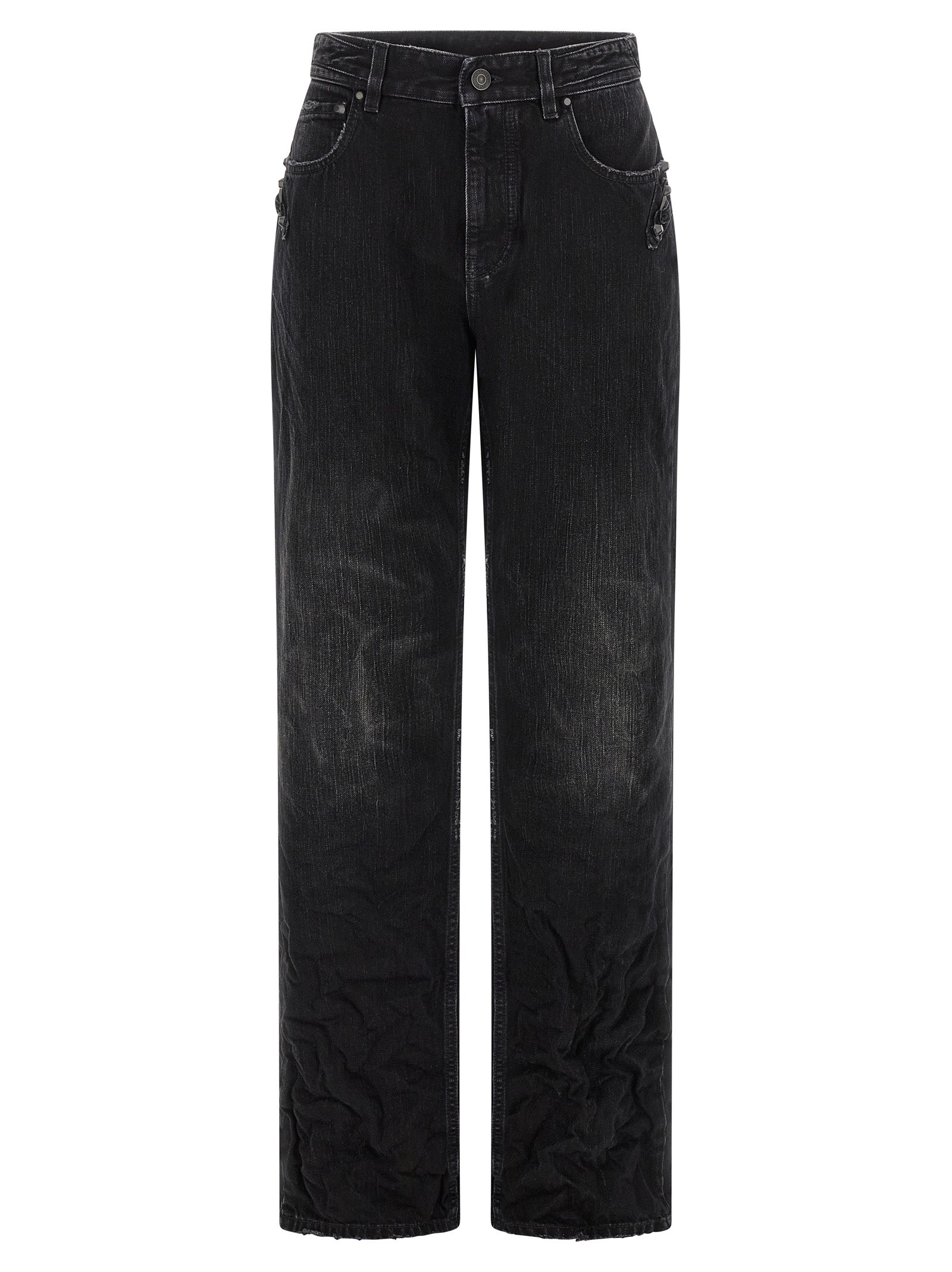 Balenciaga Le City Architectural Straight-Leg Jeans