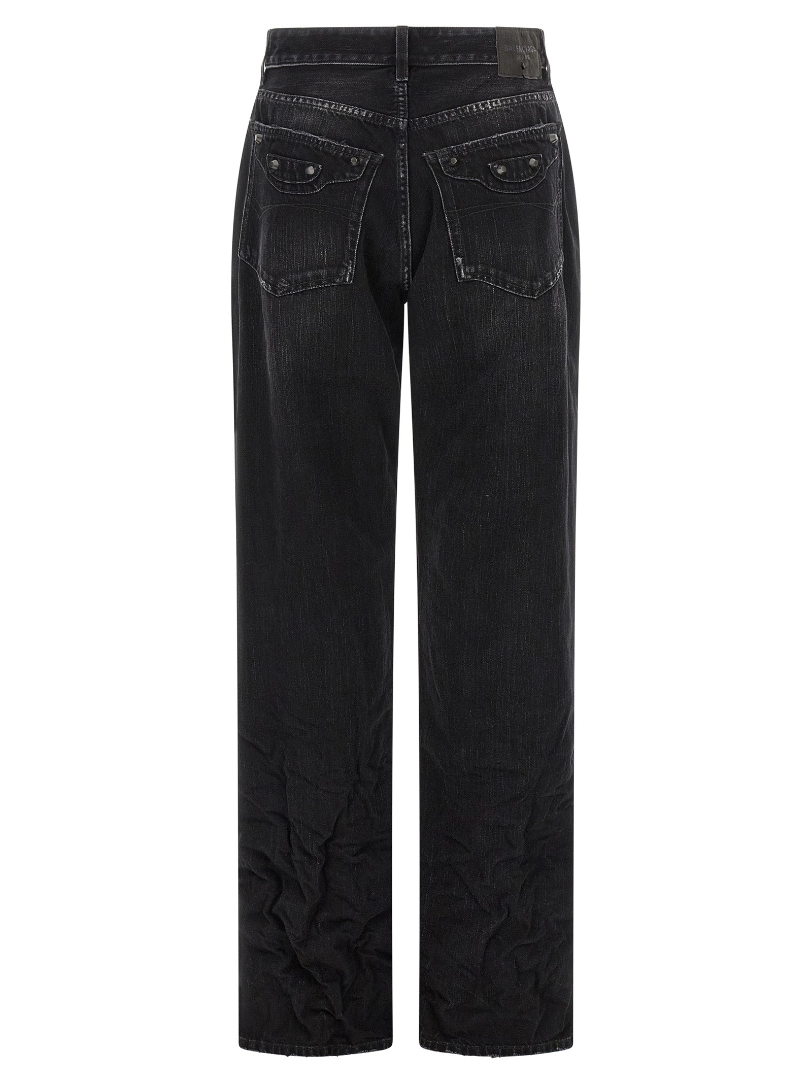 Balenciaga Le City Architectural Straight-Leg Jeans