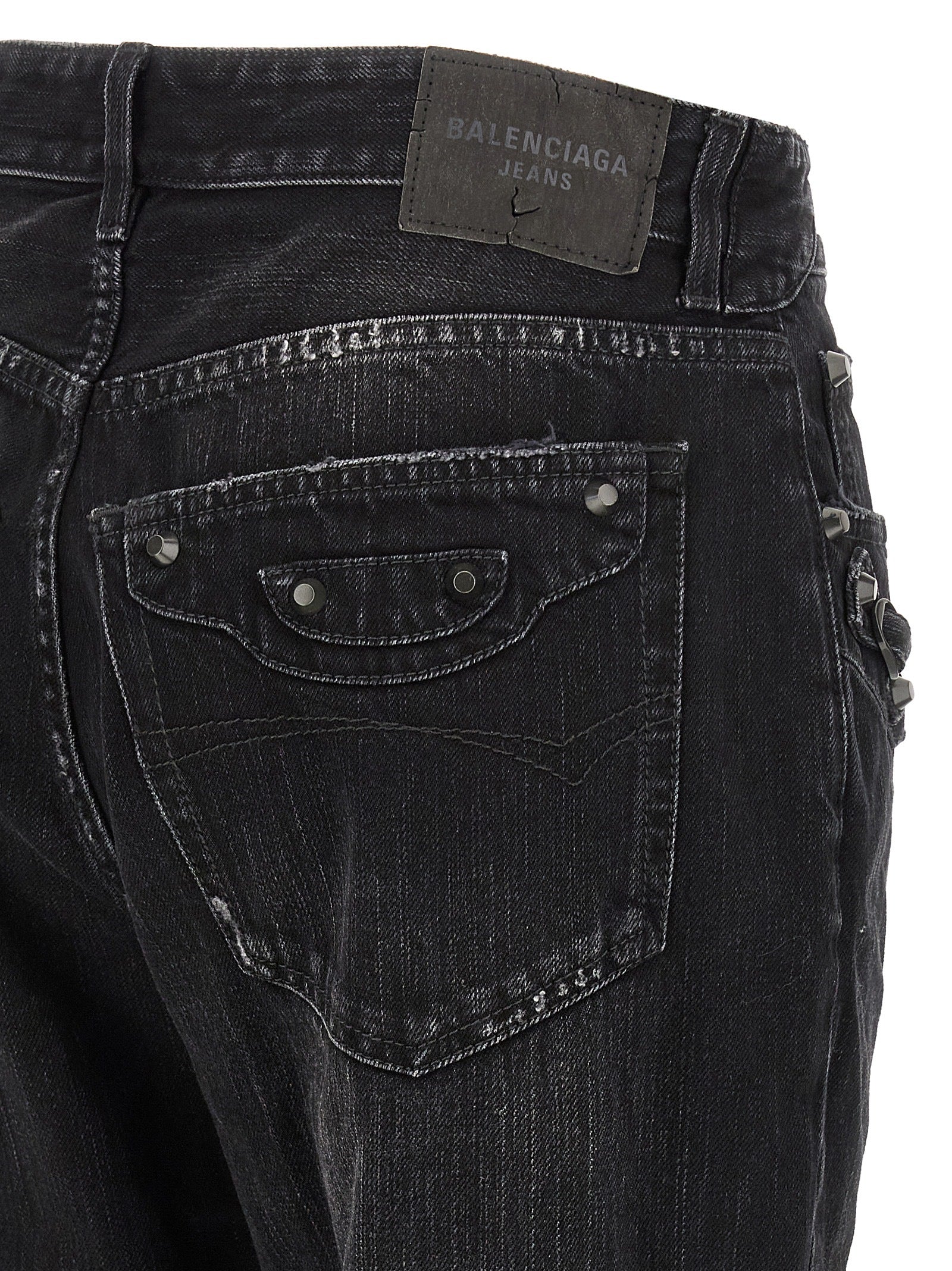 Balenciaga Le City Architectural Straight-Leg Jeans