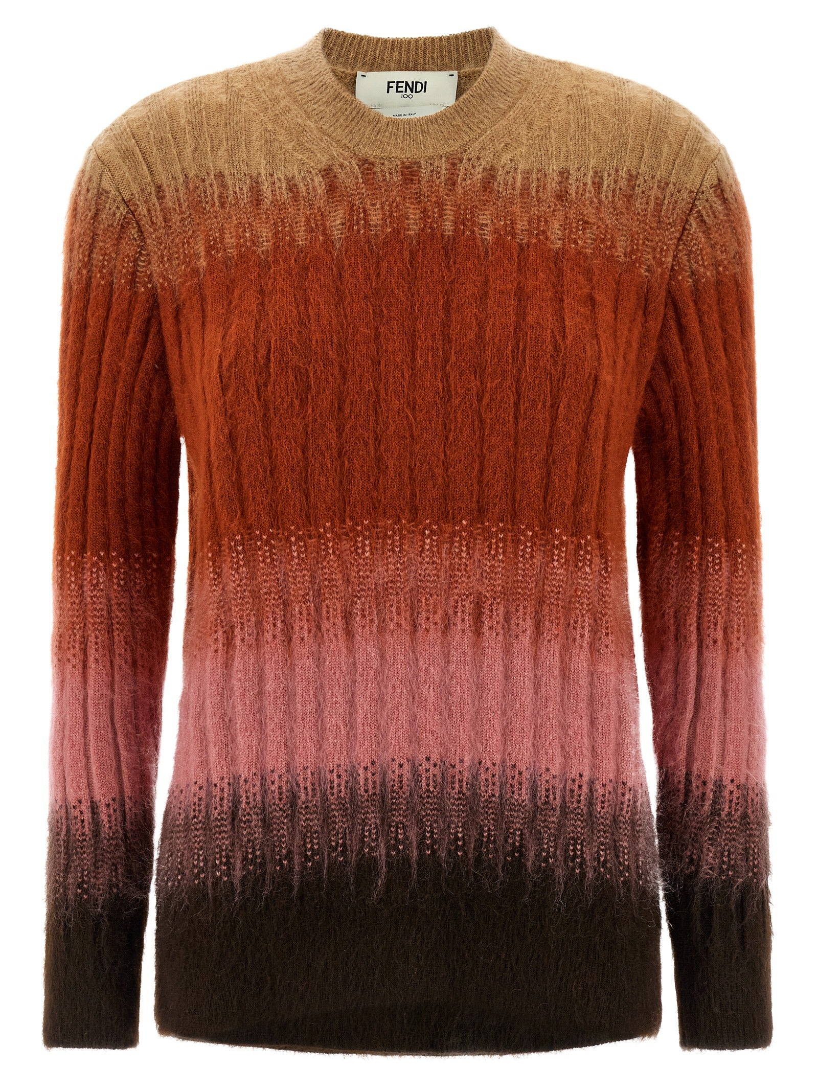 Fendi Vanisé Ribbed Knitwear Collection Cardigan