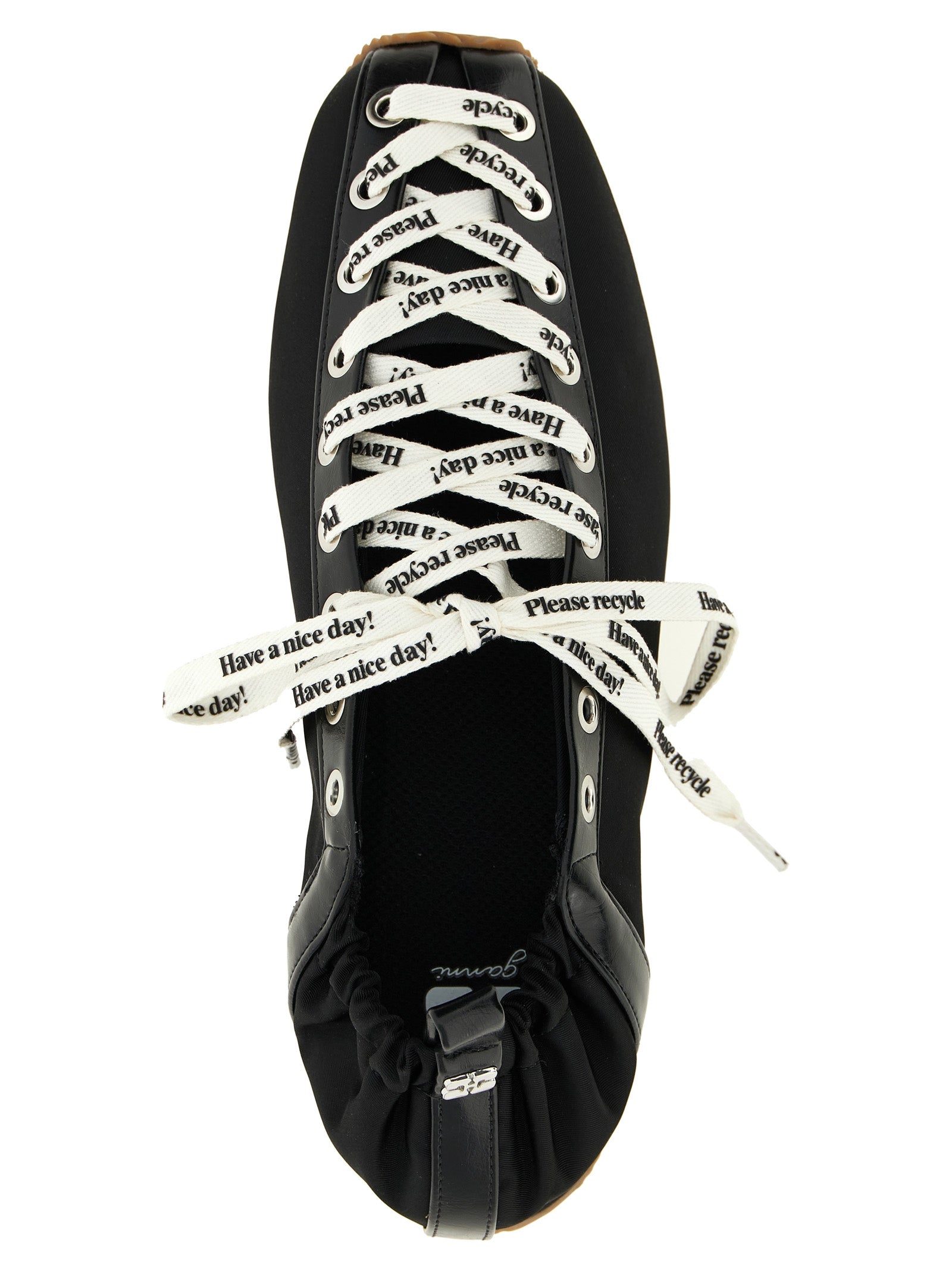 Ganni Polyamide Ballet Flats