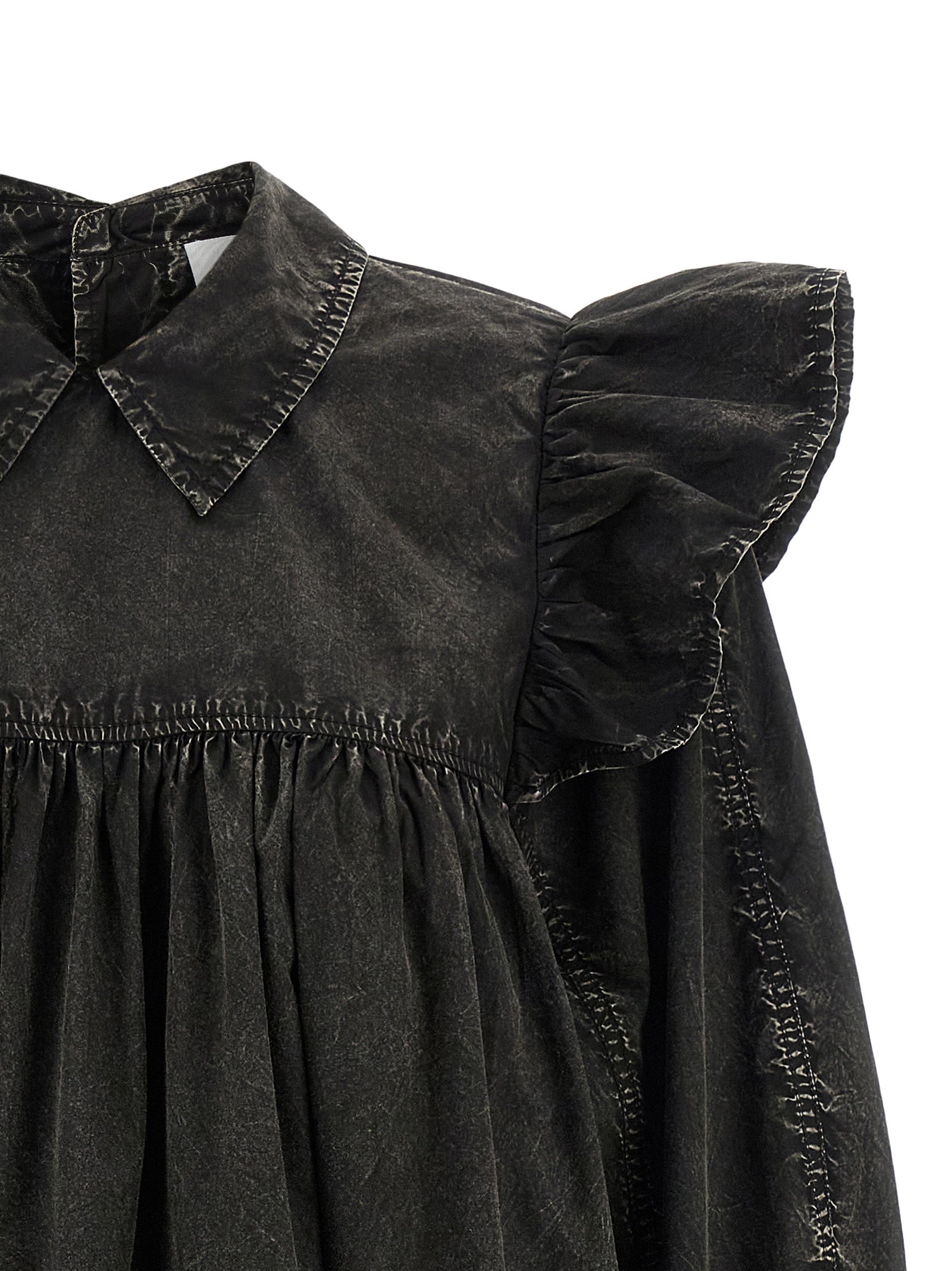 Ganni Statementmaking Textured Intricate Serpentine Dress