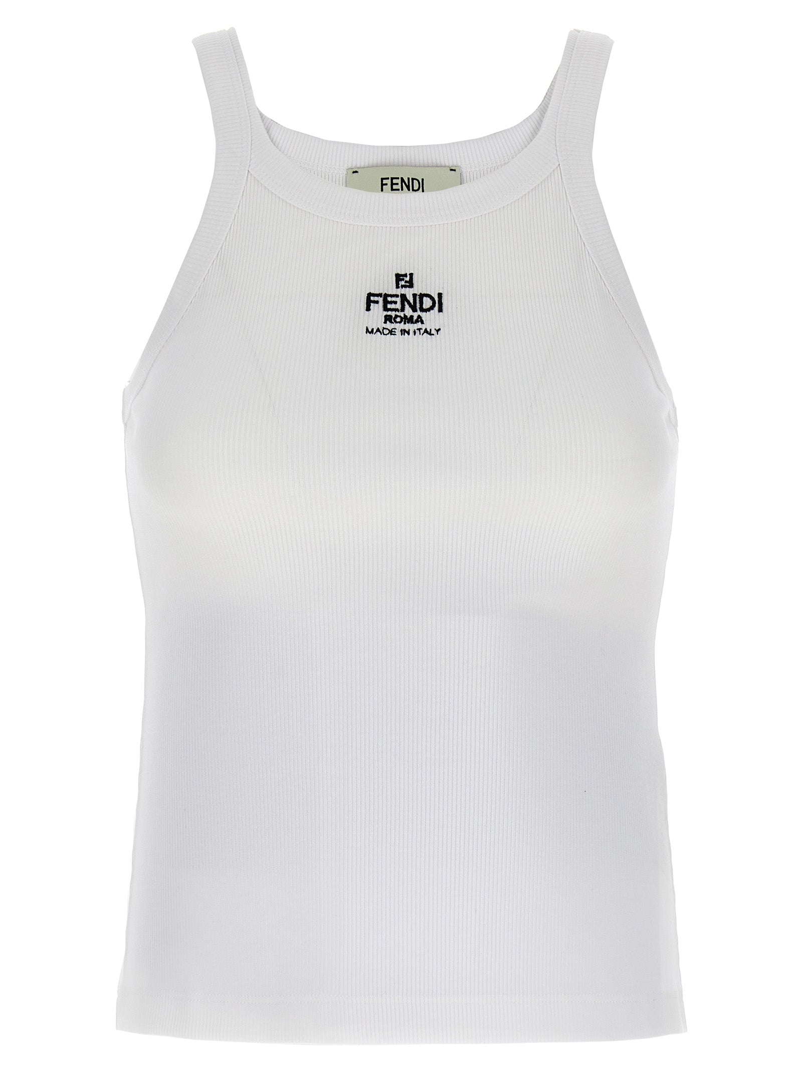 Fendi Grandiloquent Monogrammed Embroidered T Shirt