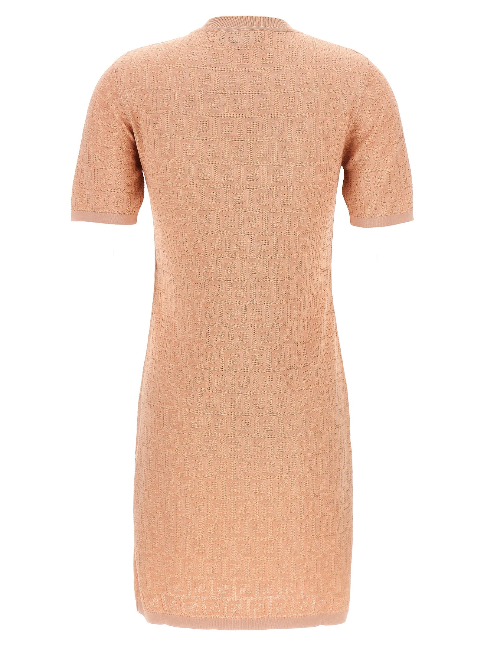 Fendi Multicolor Confectionery Intricately Patterned Dress