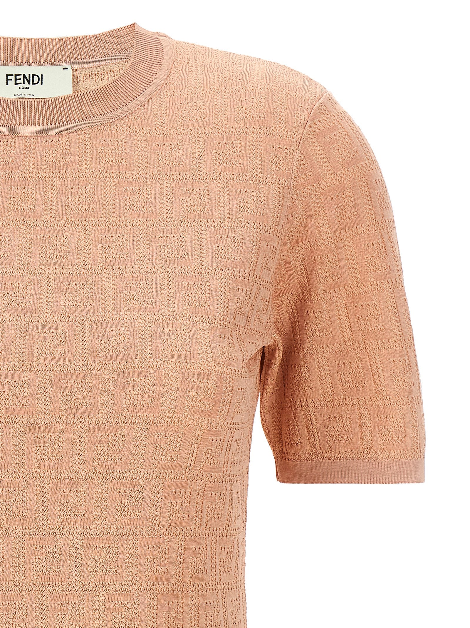 Fendi Multicolor Confectionery Intricately Patterned Dress