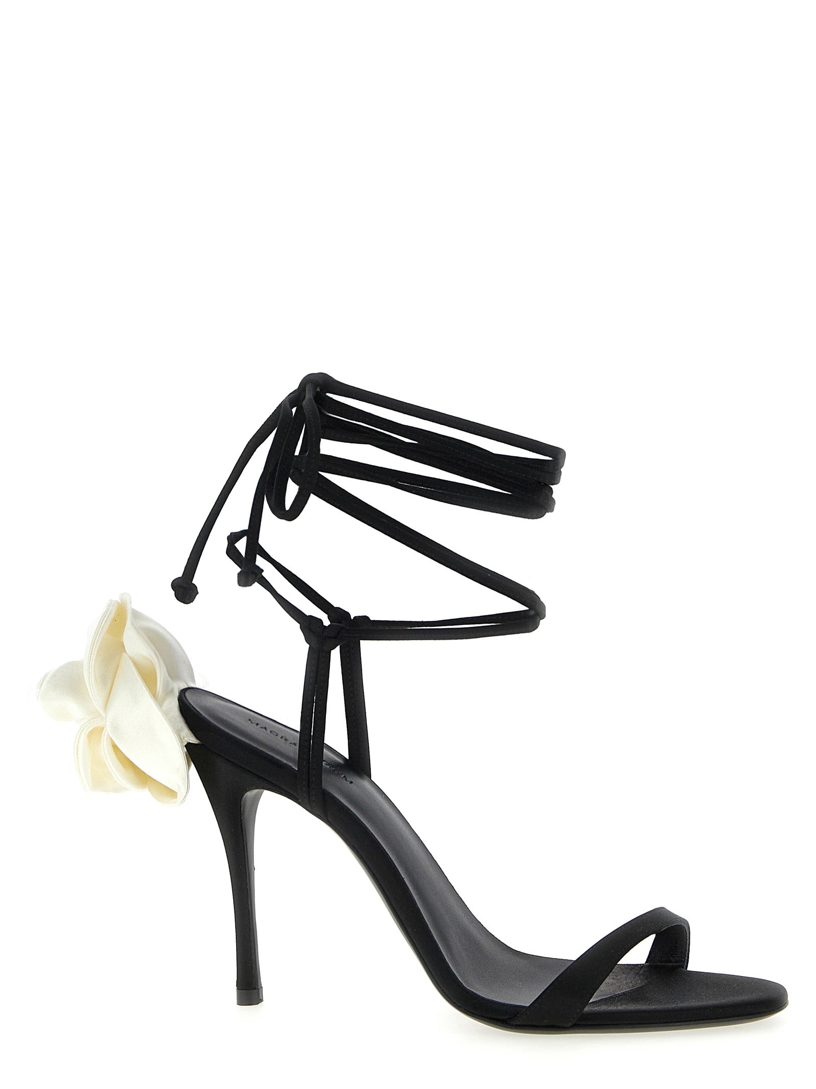 Magda Butrym Hyperbolic Flower Embellishment Sandals