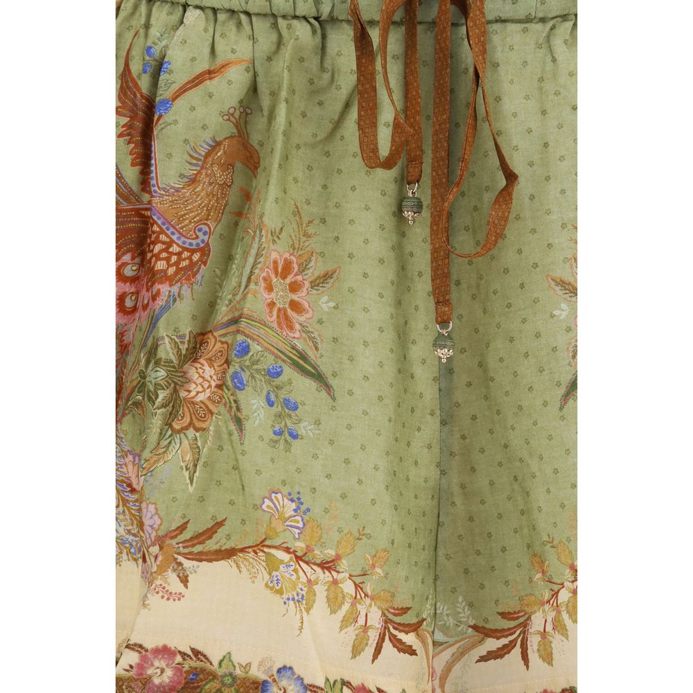 Zimmermann Indra Relaxed Silk Drawstring Bermuda